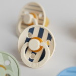 Detský cumlík Colour Pin 2 ks- Ivory Steel Blue Mix - BIBS STUDIO