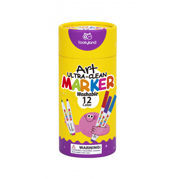 Umývateľné fixky 12 farieb - Tookynland