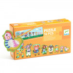Puzzle postupové veľké a malé zvieratká farmy - DJECO