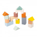 Drevený ťahací vozík s kockami Slimák Sweet Cocoon  - Janod