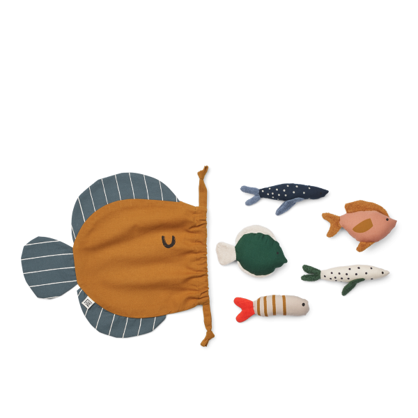 RYBIA HRAČKA DELMOR Golden caramel multi mix - Liewood