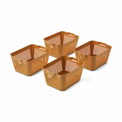 Malý plastový kôš  Golden caramel 4ks - Liewood
