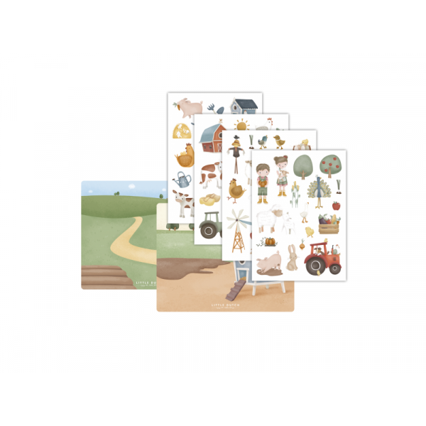 Samolepky na okno Farma - Little Dutch