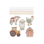 Šnurovacie karty Farma - Little Dutch