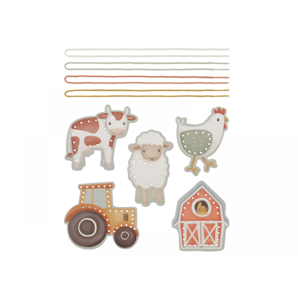 Šnurovacie karty Farma - Little Dutch