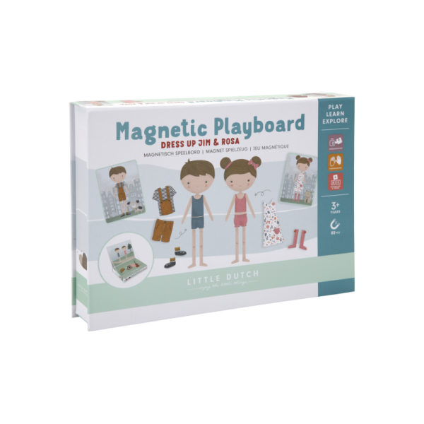 Magnetická hra - Obleč Jima a Rosu- Little Dutch