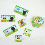 Puzzle Duonimo Nájdi tiene zvieratká 24 ks Janod