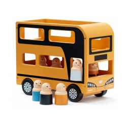 Autobus doubledecker aiden drevený - Kids Concept 