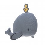 Pletená detská hračka s hrkálkou - Veľryba Lässig Lässig