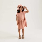 Detský klobúčik Amelia revisible tuscany rose / sandy - Liewood
