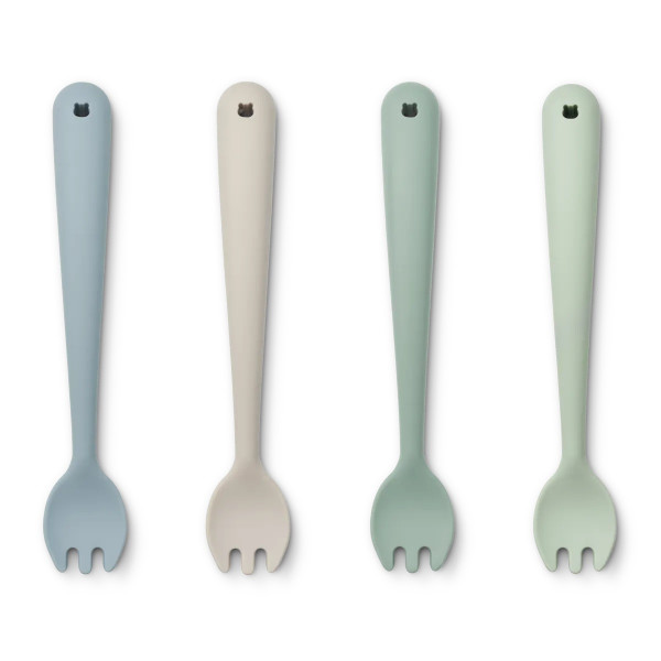 Sada detských vidličiek Scott dusty mint multi mix - Liewood