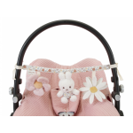 Reťaz na kočík králiček Miffy vintage kvety - Little Dutch