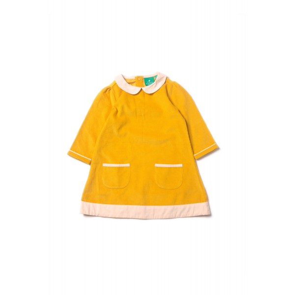 Šaty pre dievčatá - Gold Little Green Radicals - Výpredaj Little Green Radicals