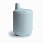 Silikónový pohárik s náustkom - Powder Blue MUSHIE