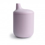 Silikónový pohárik s náustkom - Soft Lilac MUSHIE MUSHIE
