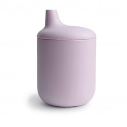 Silikónový pohárik s náustkom - Soft Lilac MUSHIE