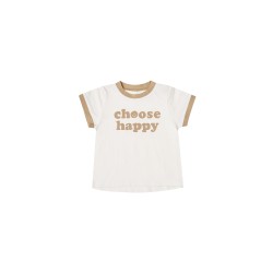 Detské tričko Choose Happy - Ivory Almond Rylee and Cru