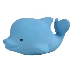 Hrkálka a hryzátko z prírodnej gumy delfín - Tikiri Ocean Buddies