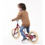 Odrážadlo steel II vintage červená hliníkové kolesá - Trybike