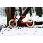 Odrážadlo steel II vintage červená hliníkové kolesá - Trybike