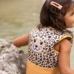 Plávacia vesta pre deti Leopard béžový 3-5 rokov - Swim Essentail