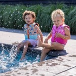 Plávacia vesta pre deti Leopard ružový 3-5 rokov - Swim Essentail