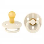Detský cumlík Colour Pin 2 ks- Ivory Vanilla Mix - BIBS STUDIO