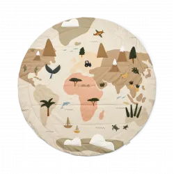 Prenosná deka na aktivity ADONNA - World map Liewood
