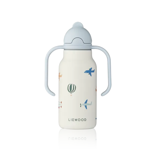 Nerezová fľaša-termoska  Aviator / Ecru 250ml  - Liewood