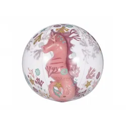 Nafukovacia lopta 3D Ocean Dreams Pink- Little Dutch 